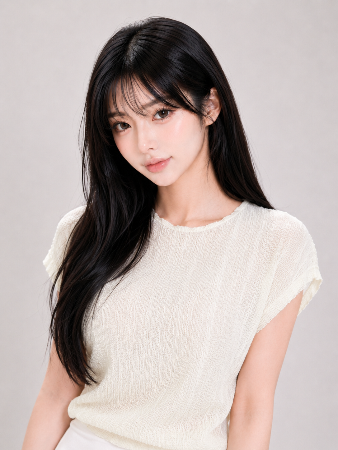 이자벨앤코 플리츠 원단감과 주름 실루엣